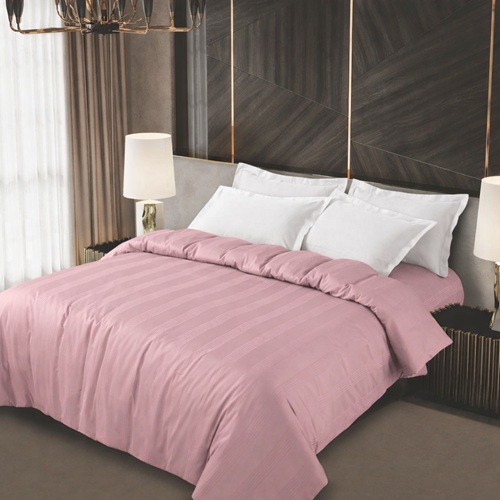 Blush Pink Minimal Textured Comforter