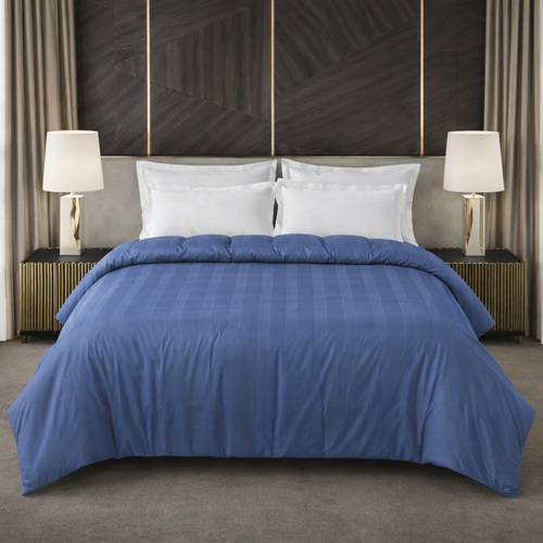 Navy Blue Minimal Textured Comforter