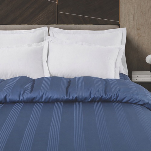Navy Blue Minimal Textured Comforter
