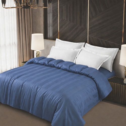 Navy Blue Minimal Textured Comforter