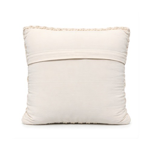 Ivory Diamond Macrame Cushion Cover